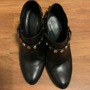 Isola black studded booties